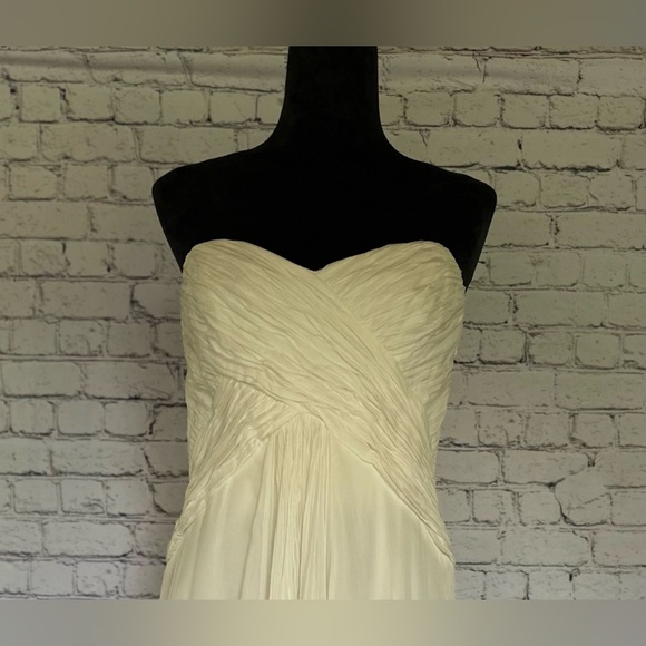 Carmen Marc Valvo collection size 10 dress inner bodice Silk Organza - Picture 2 of 4